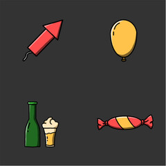 vector new year icon.eps