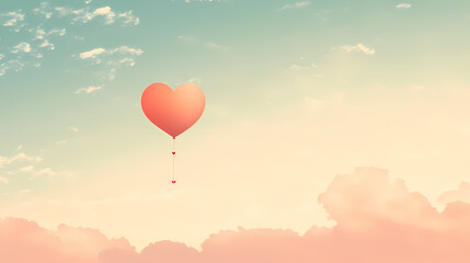 Obraz premium Sweet Valentine’s Day Card Filled with Whimsical Hearts