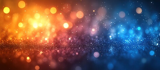 Fototapeta premium Abstract bokeh background with warm and cool tones. (1)