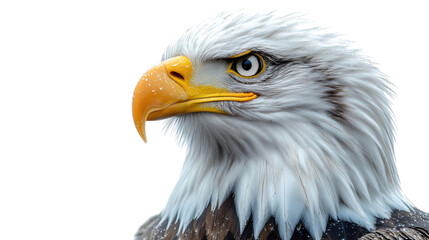Obraz premium portrait of a eagle isolated on white background 
