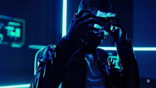 Cyberpunk qui am&eacute;liore sa puce. Un meilleur homme.