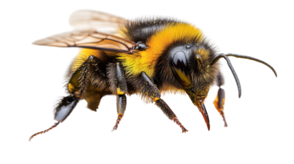 bee isolated on white background 