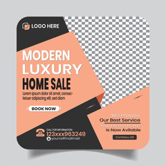 Luxury Apartment Selling Social Media Post Design Layout