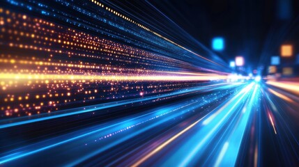 Fototapeta premium speed of light data stream