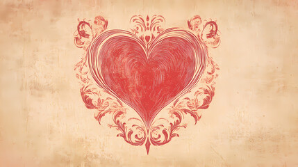 Love-Themed Art Featuring Hearts, Flowers, and a Couple