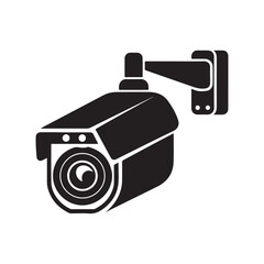 CC Tv camera vector icon on white background 