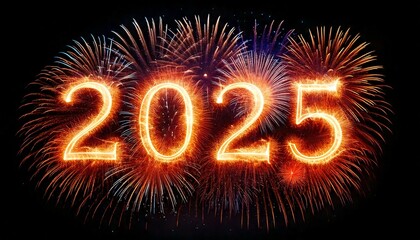 Celebrate 2025 New Year, Fireworks, New Years Eve, Party