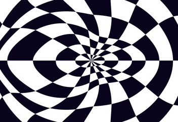 Psychedelic checkerboard pattern