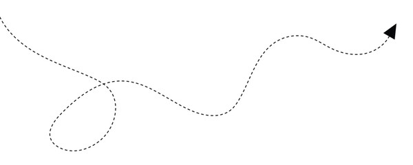 Abstract dotted line direction
