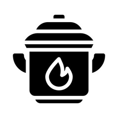 Cooking glyph icon