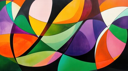 Fototapeta premium abstract colorful swirls painting