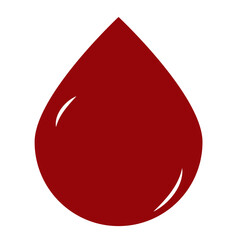 Fototapeta premium Donor blood icon. Symbol of red blood drops in circumference. Flat vector illustration for web design 