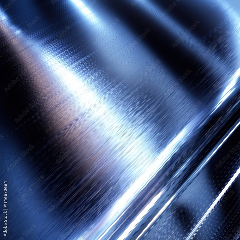 Poster dynamic abstract background showcasing smooth metallic textures and vibrant reflections.