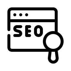 SEO line icon