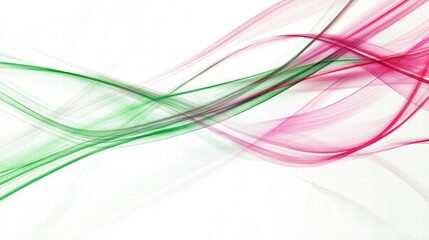 Naklejka premium abstract green and pink wave background