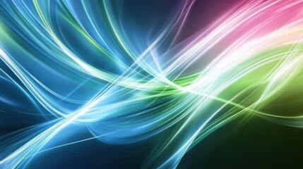abstract colorful light waves background