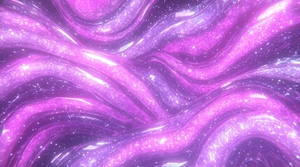 Obraz premium Sparkling Purple Glitter Swirls Abstract Background
