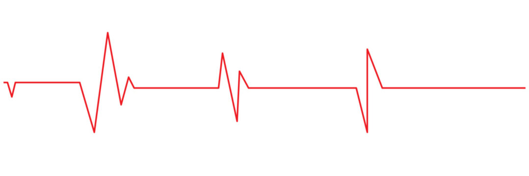 Life line icon vector. Heartbeat line icon. Medetsina sign. Cardiogram line icon, sign. Heart pulse silhouette, icon, symbol. Vector illustration.