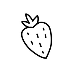 strawberry fruit outline