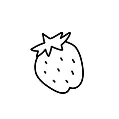 strawberry fruit outline