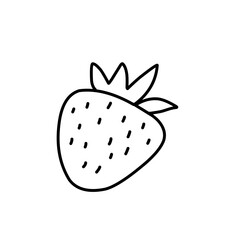 strawberry fruit outline