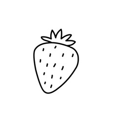 strawberry fruit outline