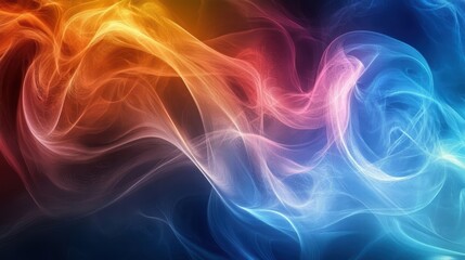 Fototapeta premium abstract colorful swirling smoke background