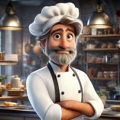 A cartoon chef 