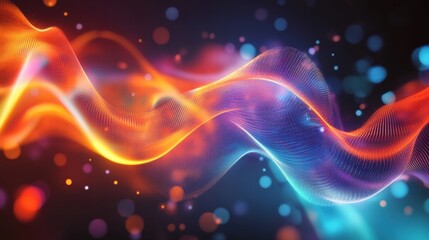 Obraz premium abstract colorful wave energy background