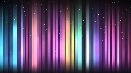Vibrant Rainbow Stripes Abstract Background Design