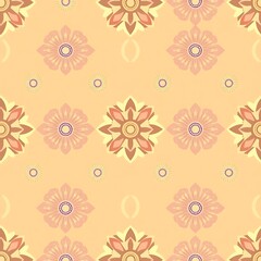 Peach Blossom Seamless Pattern 