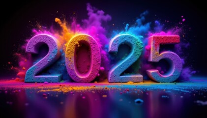 Vibrant 2025 celebration colorful event festive