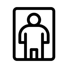 confined space line icon