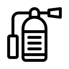 fire extinguisher line icon
