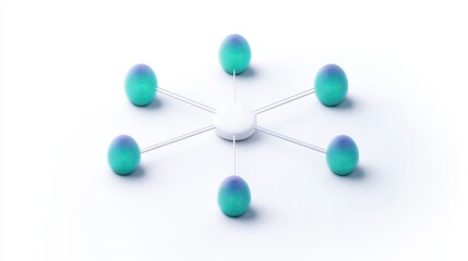 A conceptual image depicting interconnected digital elements, showcasing modern technology and innovation in a visually appealing layout.
