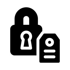 lockout tagout glyph icon