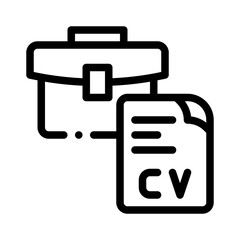 resume line icon