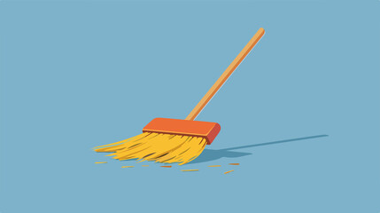 Cartoon Broom Vector Illustration for Creative Designs