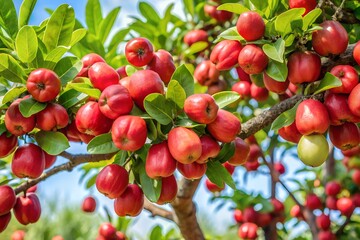 red berries on a tree