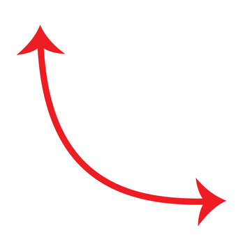 Dual semi circle arrow. Semicircular double ended arrow. Curved arc wide shape. Semicircular curved thin long double ended arrow. Red arrow Set. Double arrow icon set . two side arrows icon vector.