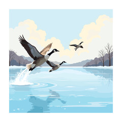 Winter wonder concept vector illustration