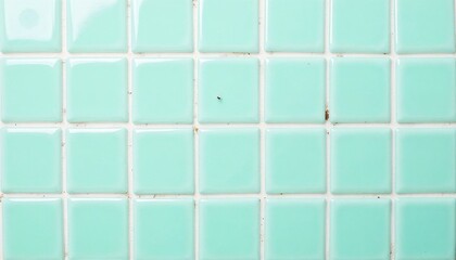 Minimalist Mint Green Tile Pattern with Clean Grid Layout