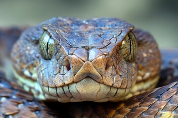 Obraz premium a close up of a snake's face