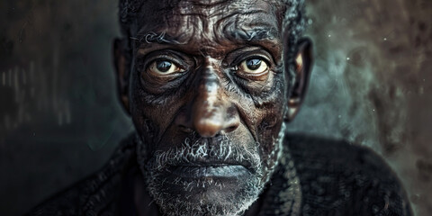 Portrait of an Elderly Black Man