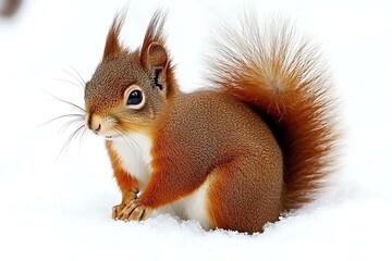 Obraz premium a squirrel on a tree branch