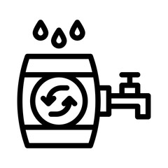 Rain line icon