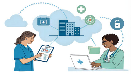 Medical team coordinates patient treatment plans