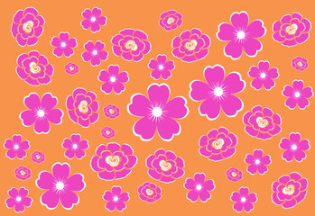 seamless pattern with flowers