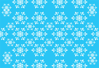 seamless pattern with snowflakes