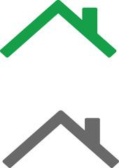 house roof signs set